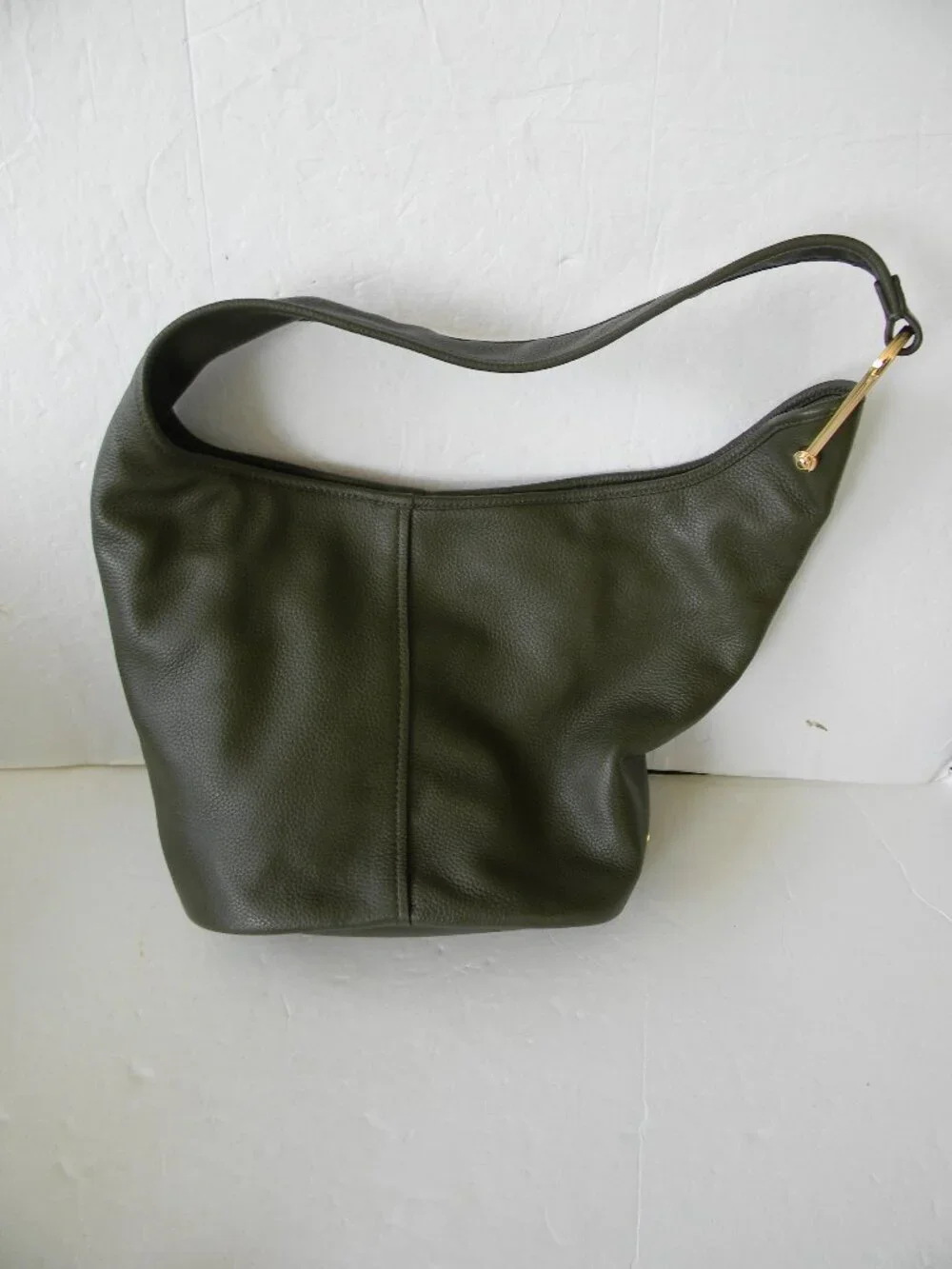 Michael Kors Sonny Medium Hobo Shoulder Bag IVY GREEN (OLIVE) PEBBLE LEATHER NWT